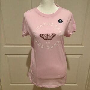 [Bundle 3 for $50] Aeropostale Butterfly Foil Graphic Tee